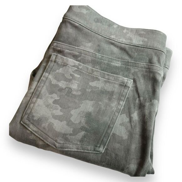 Spanx Camo Jean-ish Ankle Leggings Women Size L High Waist Pull‎ On Stone Wash - Picture 2 of 9